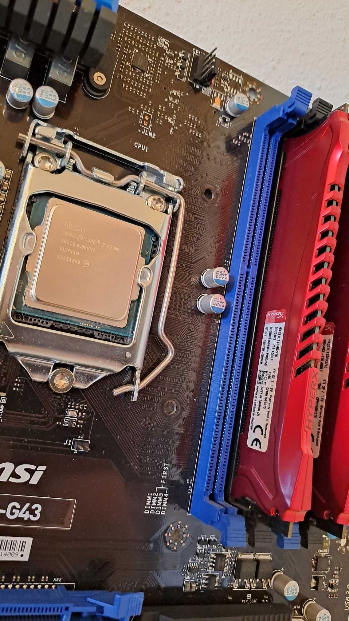 Bundle i7-4790K / Board MSI Z97-G43 / 16GB DDR3 HyperX Savage