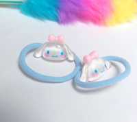 zestaw 2 sztuk gumek do włosów Cinnamoroll Sanrio Kawaii Hello Kitty