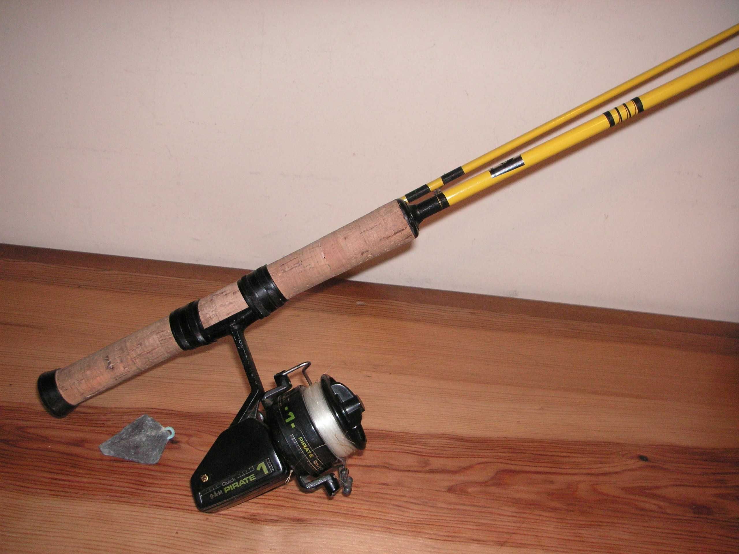 Conjunto de Pesca Cana de Pesca Tokoz com Carreto DAM Quick Pirate