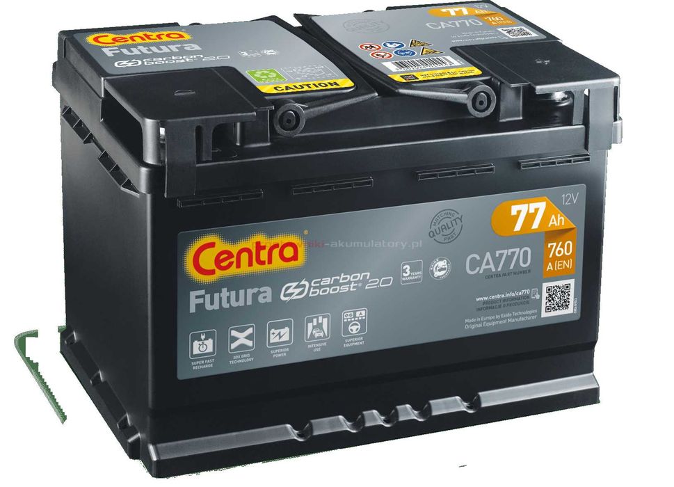Akumulator CENTRA FUTURA 77Ah 760A W Wyzwolenia 3A