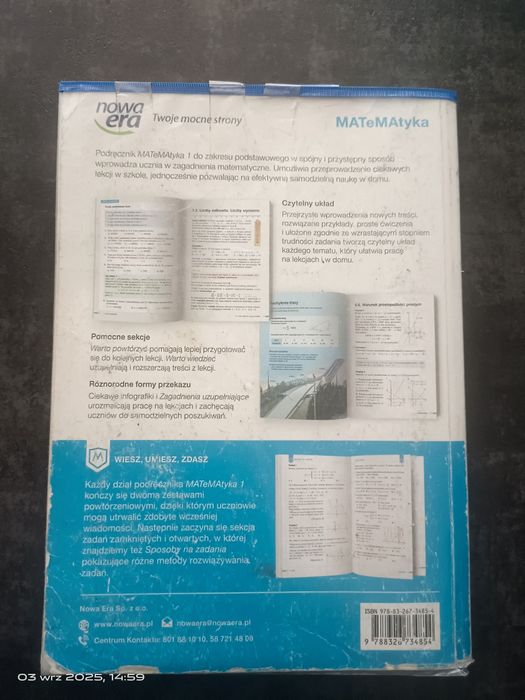 Matematyka 1 zakres podstawowy Nowa Era