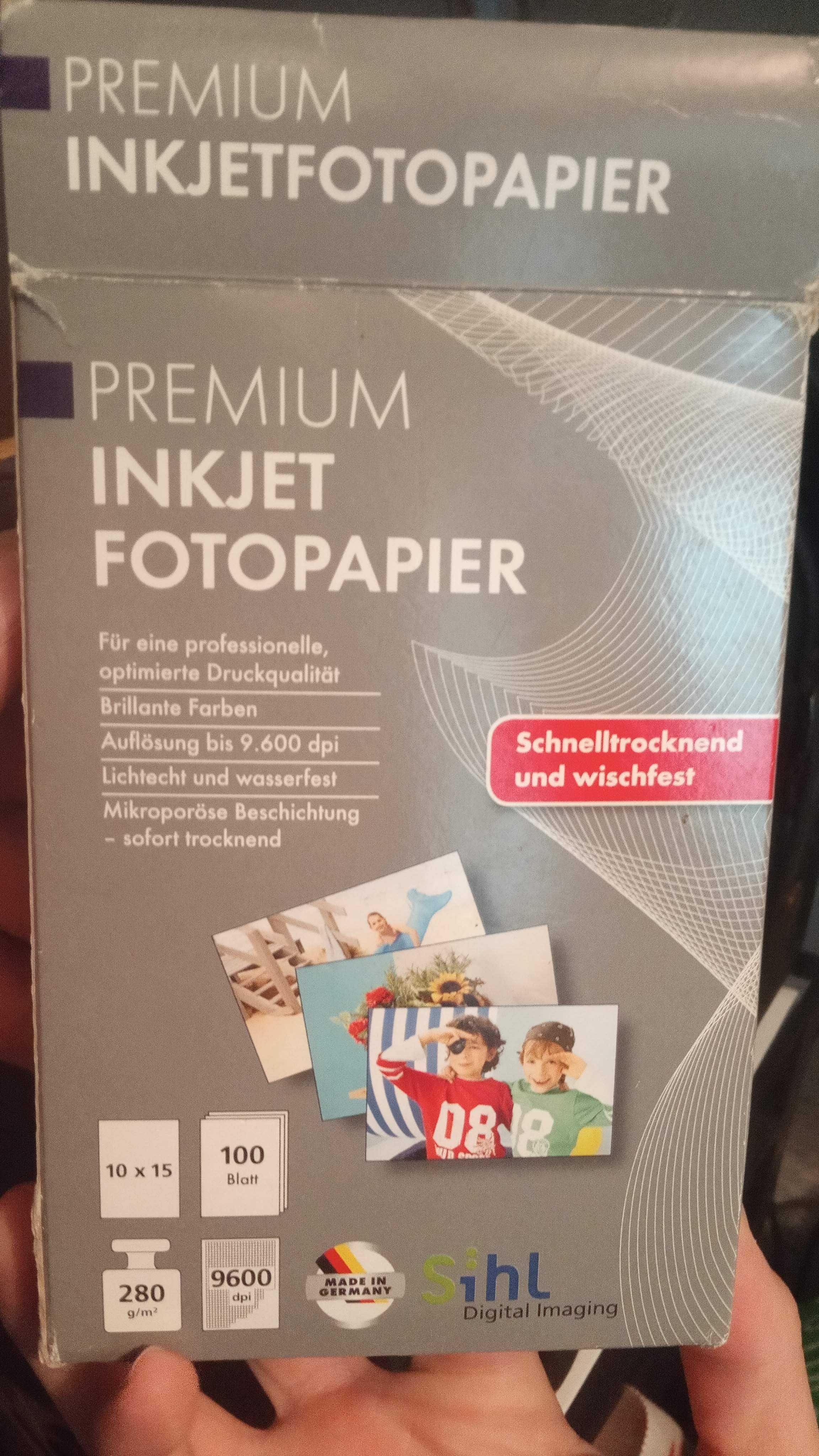 Papel de fotografia para imprimir PREMIUM 10cm x 15cm - 100 folhas