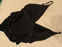 Czarny kostium strój kąpielowy jednoczęściowy ciążowy h&M 42 44 B C