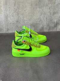 Nike Air Force x Off White 1 Volt Low Green