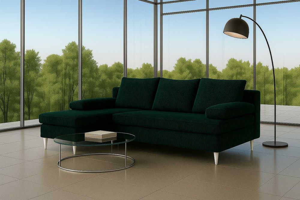 Narożnik Do Salonu BOSS Kanapa Sofa Rozkładana 2 Pojemniki Na Pościel