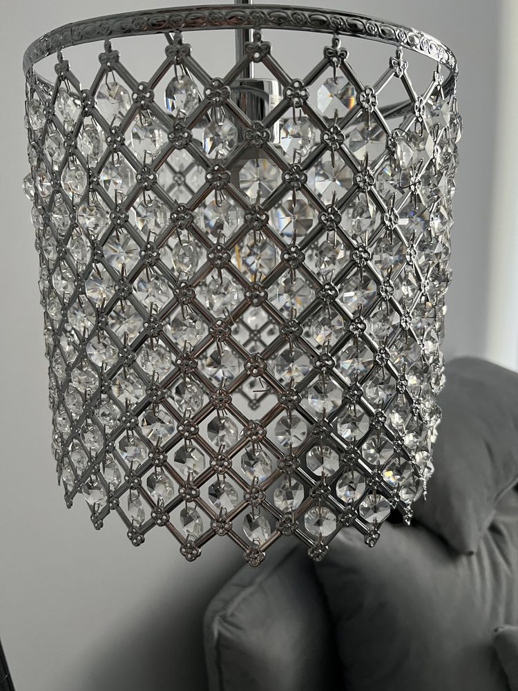 Lampa stojąca home you kryształki