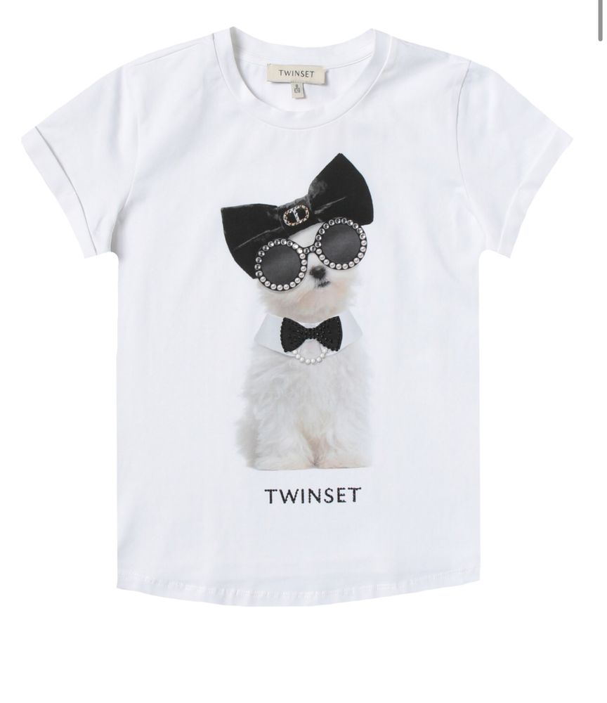Детская брендовая футболка для девочки Италия Twinset