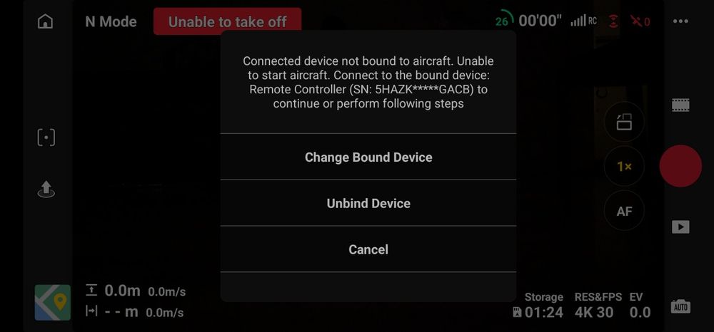 Dji Mavic Mini 3 Pro. Para peças, está vinculado a uma conta, não voa.