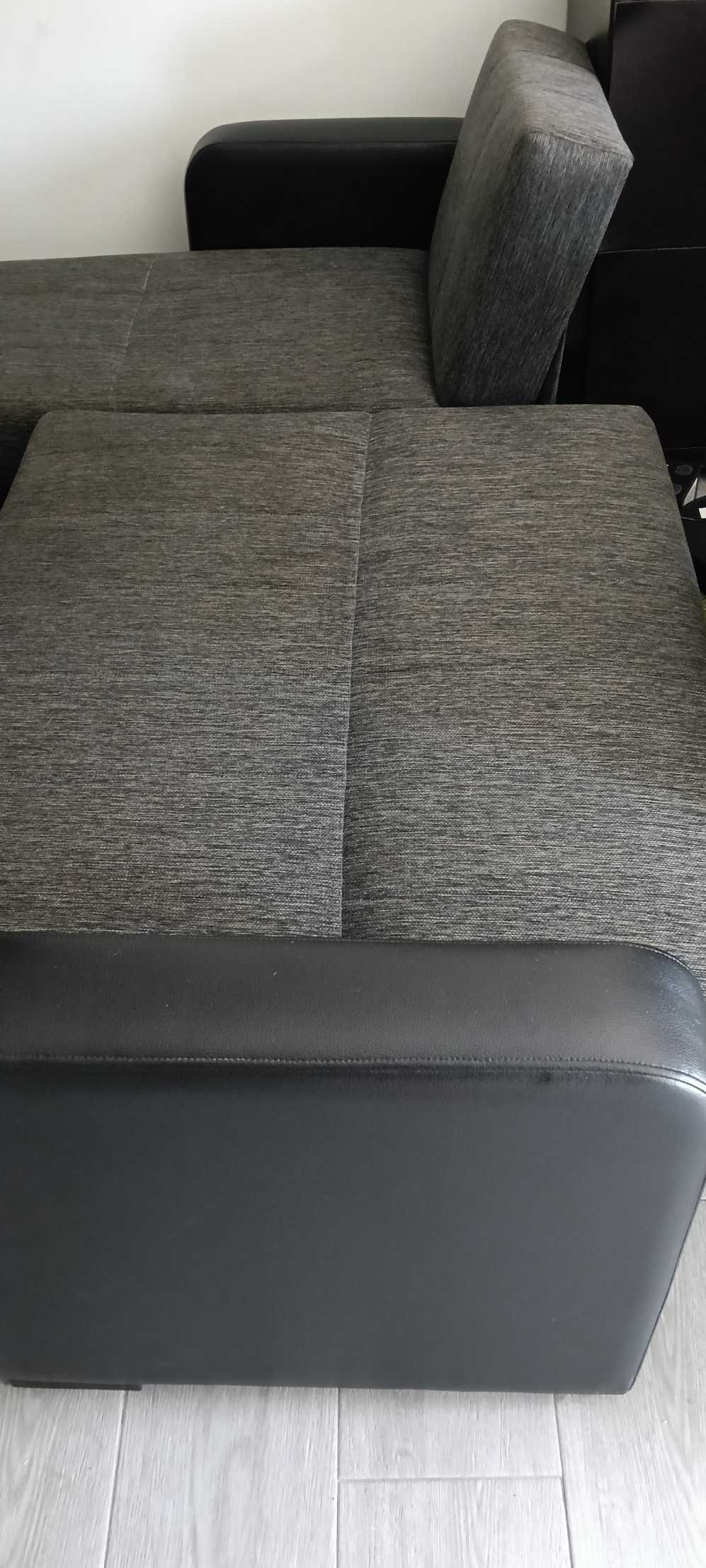 Sofá Chaise Longue 3 lugares em "L", cama e arrumos