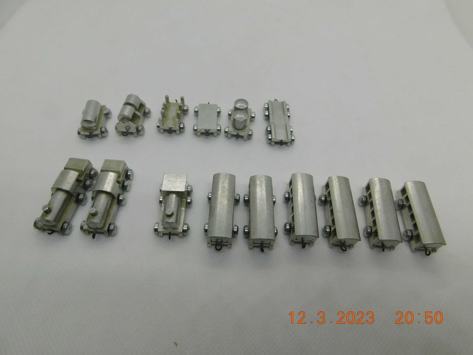 gebr. hildner miniatura pociąg aluminium