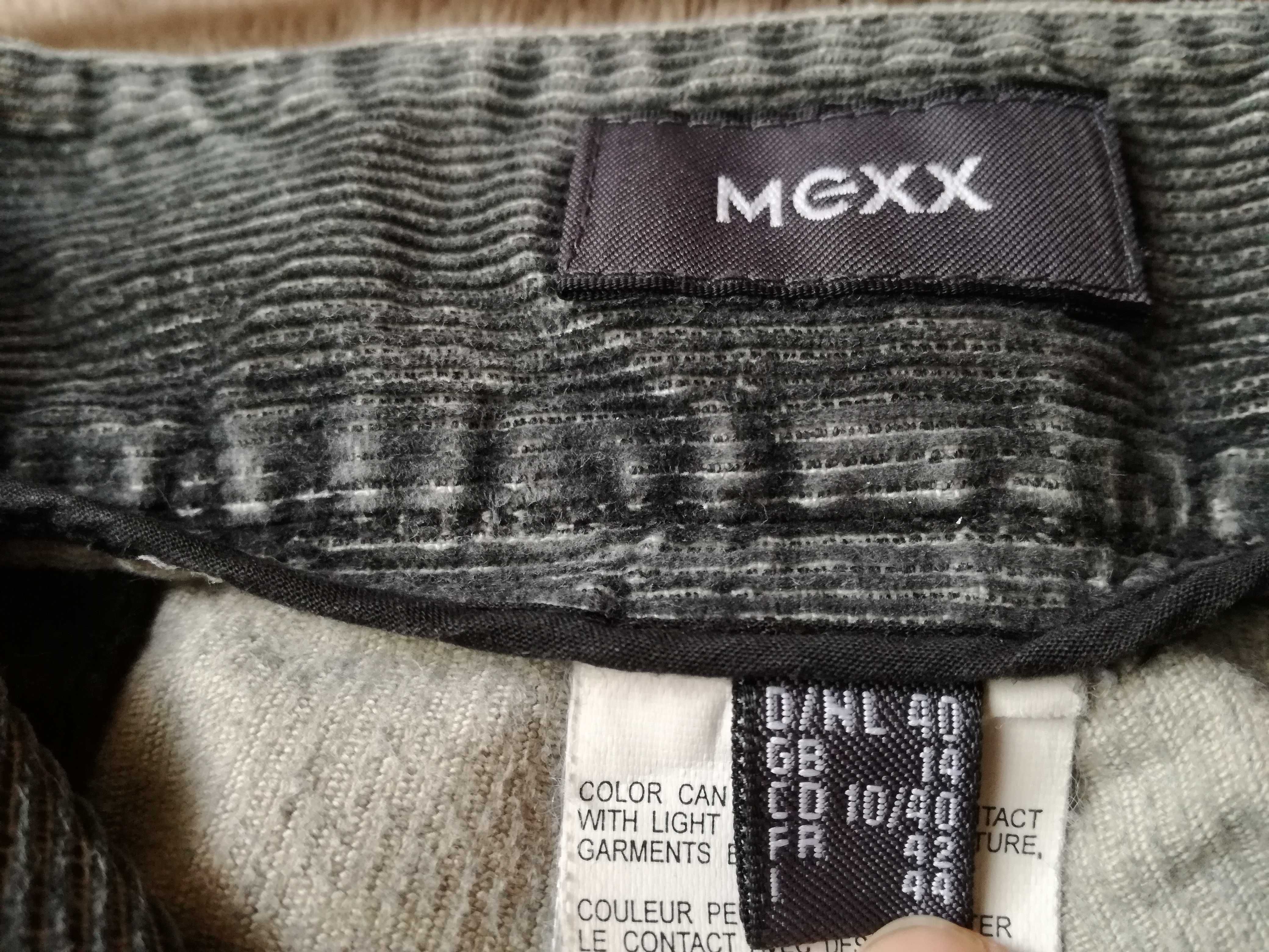 Spodnie sztruksowe sztruksy MEXX vintage czarne grafitowe rozmiar 40 L