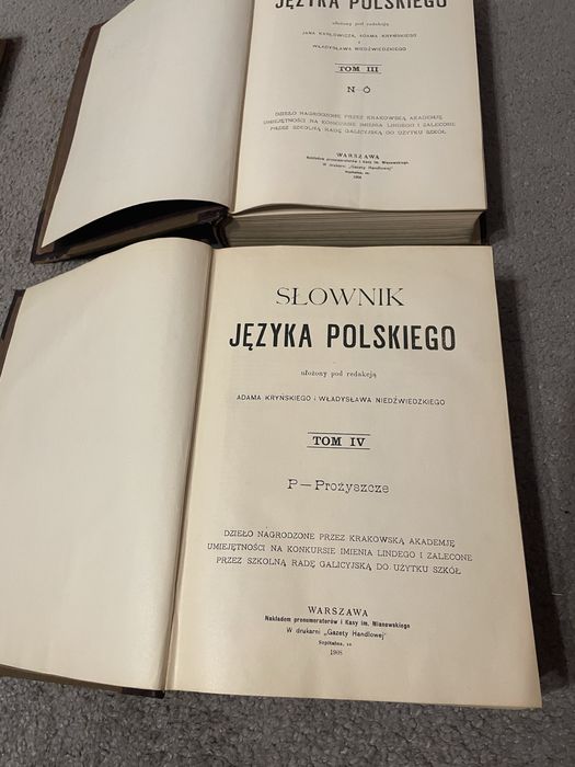 Slownik języka polskiego rok 1900. Pięć tomów