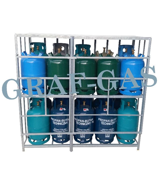 Klatka kosz stojak kontener paleta K-20 butle gazowe gaz 10kg 11kg