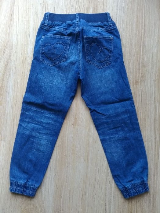Spodnie jeansowe joggery LINDEX dla dziewczynki rozm.122cm