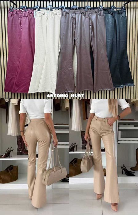 Spodnie damskie dzwony