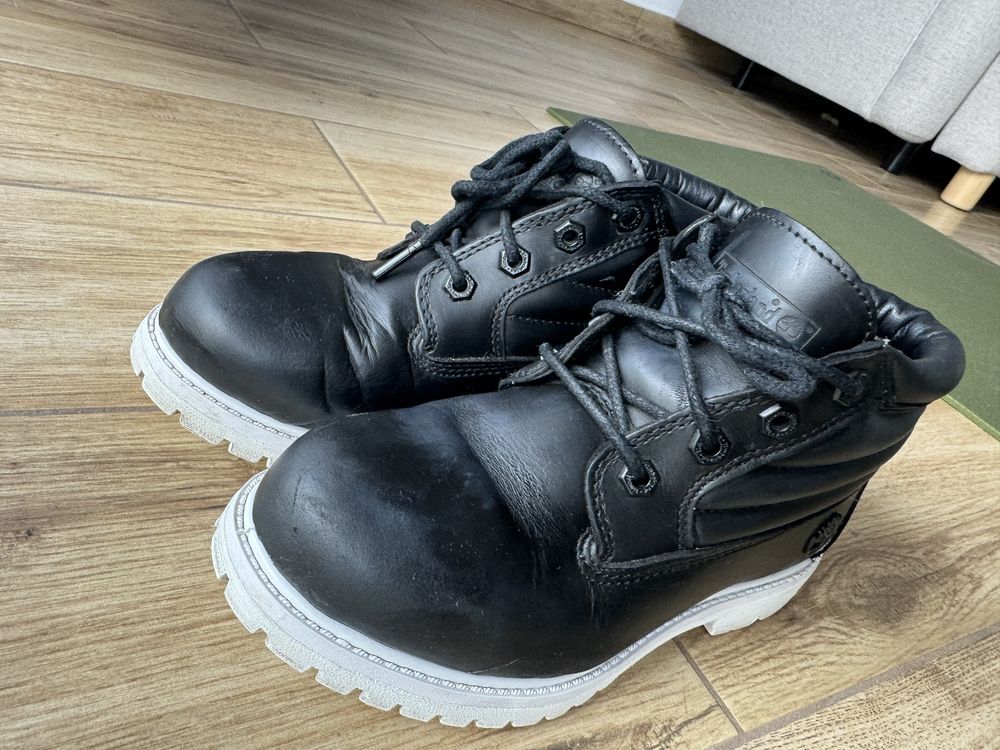 Botki Timberland 37 czarne skórzane