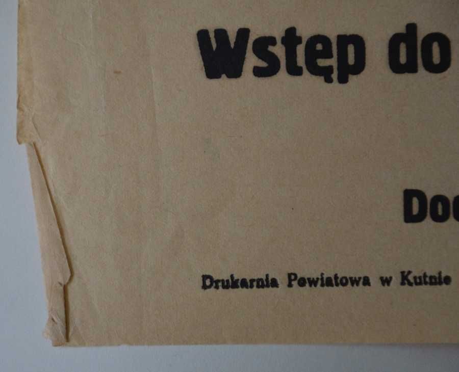 Afisz reklamowy Kutno 1945