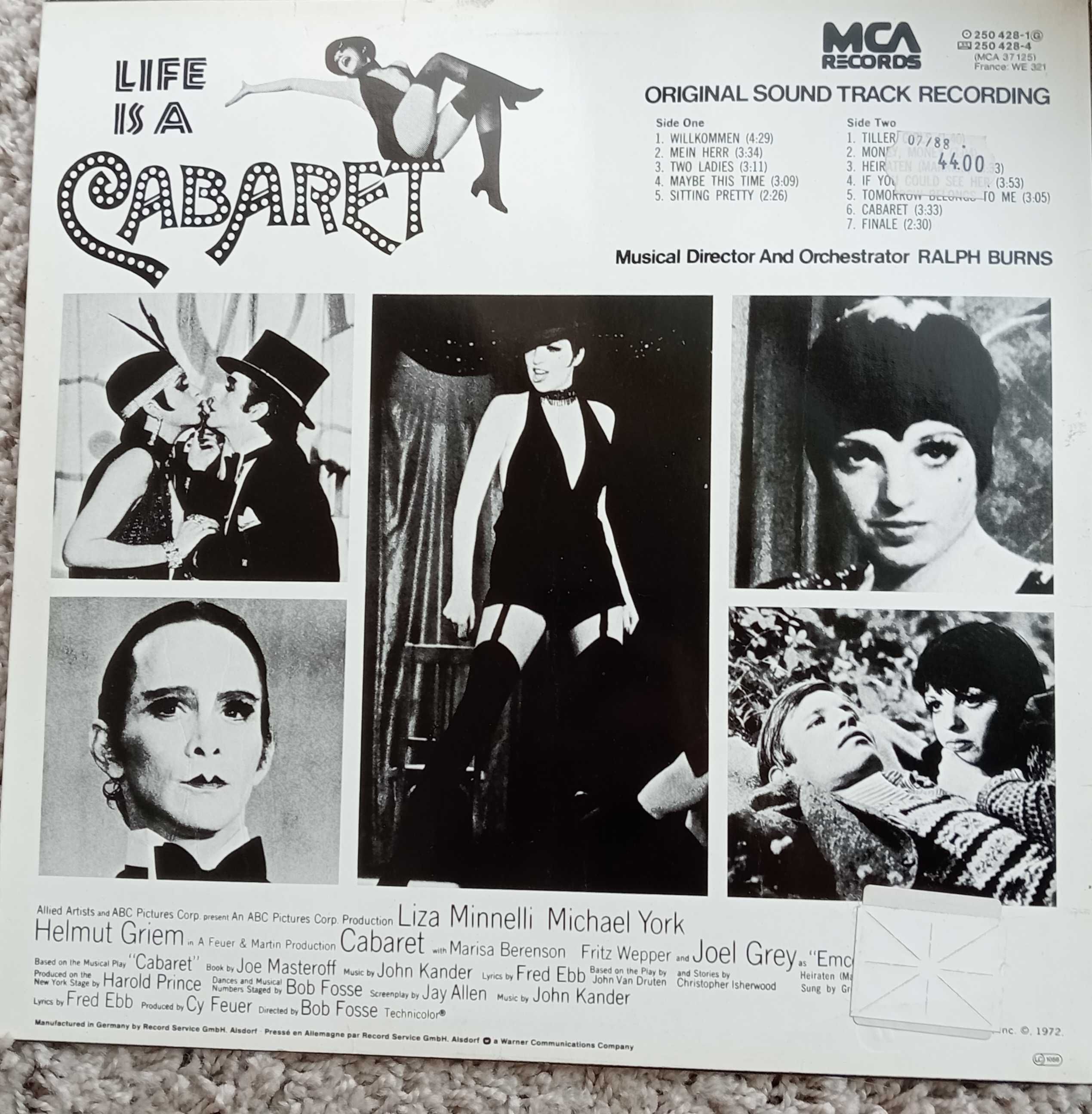 LP Vinil , Cabaret, Original Sound Track
