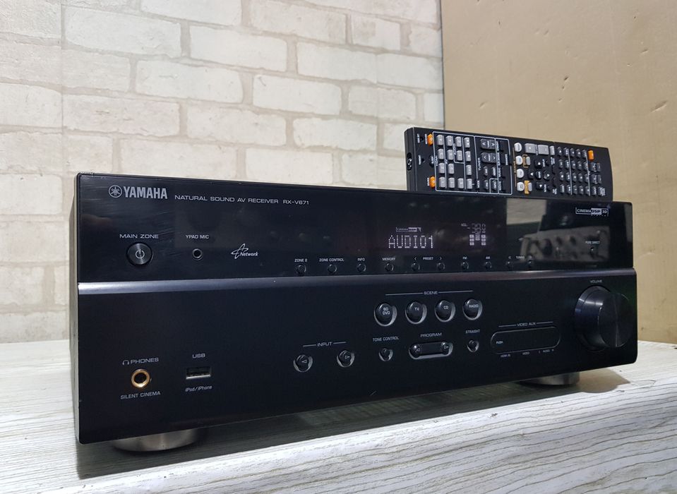 Пульт!7.1AV ресивер Yamaha RX-V671 7х150Вт USB HDMI 3D б/у з Німеччини