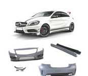 KIT CARROÇARIA MERCEDES CLASE A W176 LOOK AMG A45 PDC + LAVA-FARÓIS