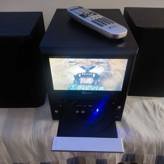 Mini combo TV 7'' DVD TDT USB MP3 MPEG 4 Rádio Nevir NVR-2345DTT