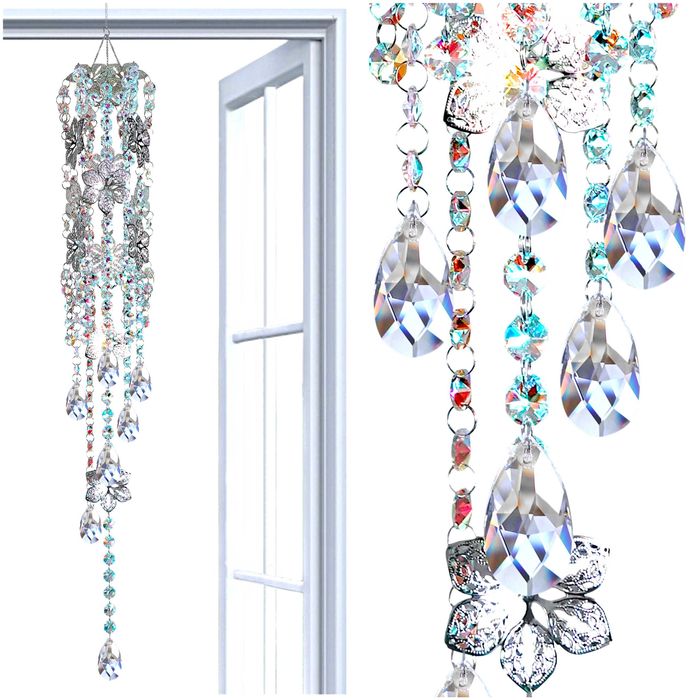 ŁAPACZ SŁOŃCA Zawieszka Ozdobna na Okno GLAMOUR KRYSZTAŁY Robi Tęcze