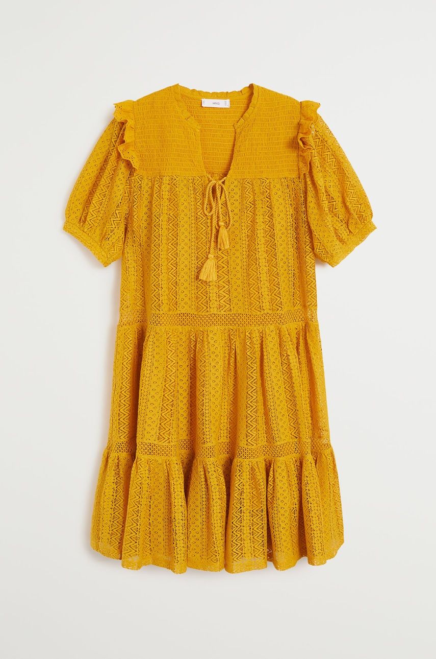 Плаття манго жовте