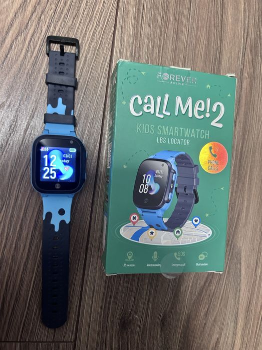 Smartwatch dziecięcy Forever Call Me 2 KW-60 – zegarek telefon z SOS