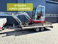 Wynajem minikoparki Takeuchi TB016 Łomża Zambrów minikoparka
