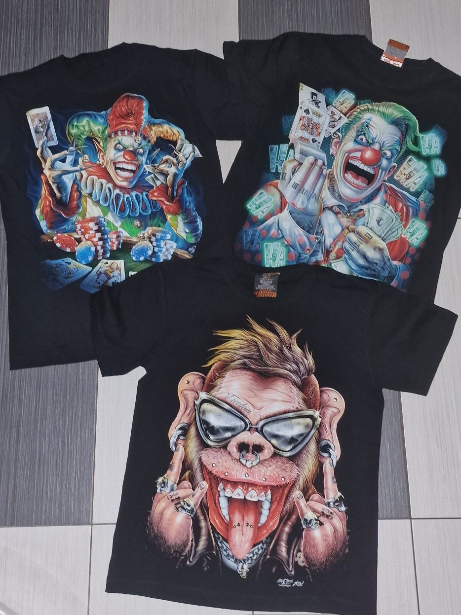 Koszulki T-shirt r. 170 M Świecące!