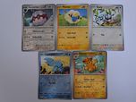 Karty holo pokemon oryginalne forretress pawmo mareep starly caluncher