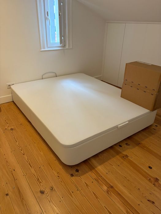 Cama com arrumação KVITSOY 160x200