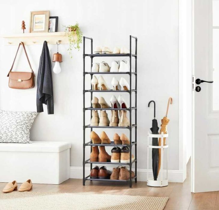 Szafka na buty Songmics 46 x 145 x 28 cm czarny