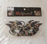 Mascara Dupla Face. Leopardo e preta