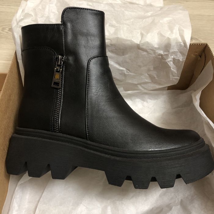 Зимові шкіряні черевики