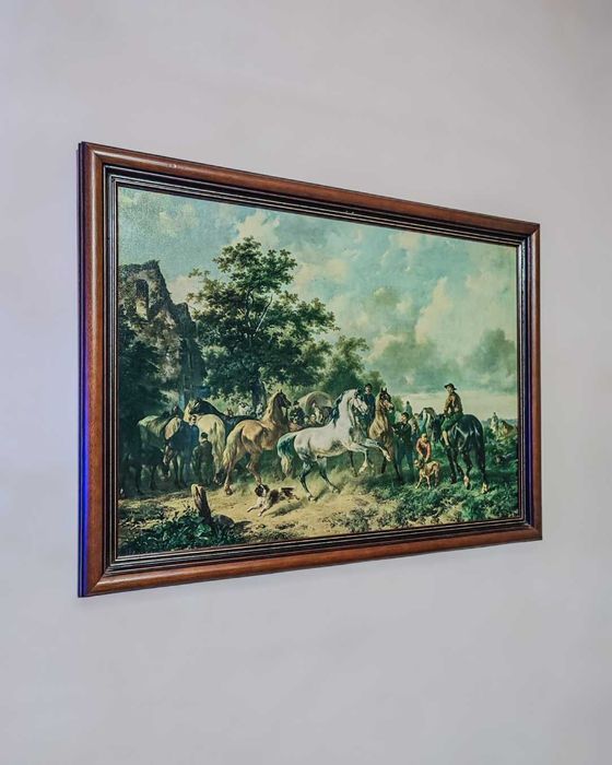 Quadro Clássico Equestre - Estilo Romântico Europeu