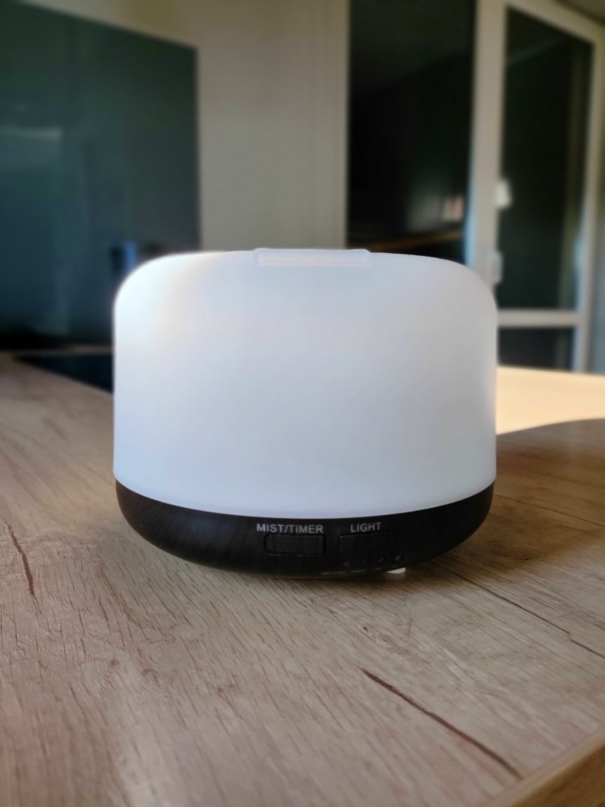Nawilżacz Powietrza Dyfuzor Zapachowy RGB Lampka Nocna Pilot Aroma