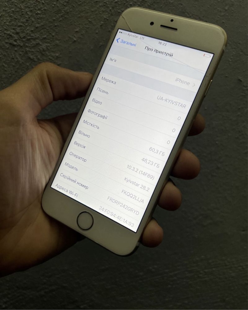 iPhone 6s 64gb neverlock IOS 10