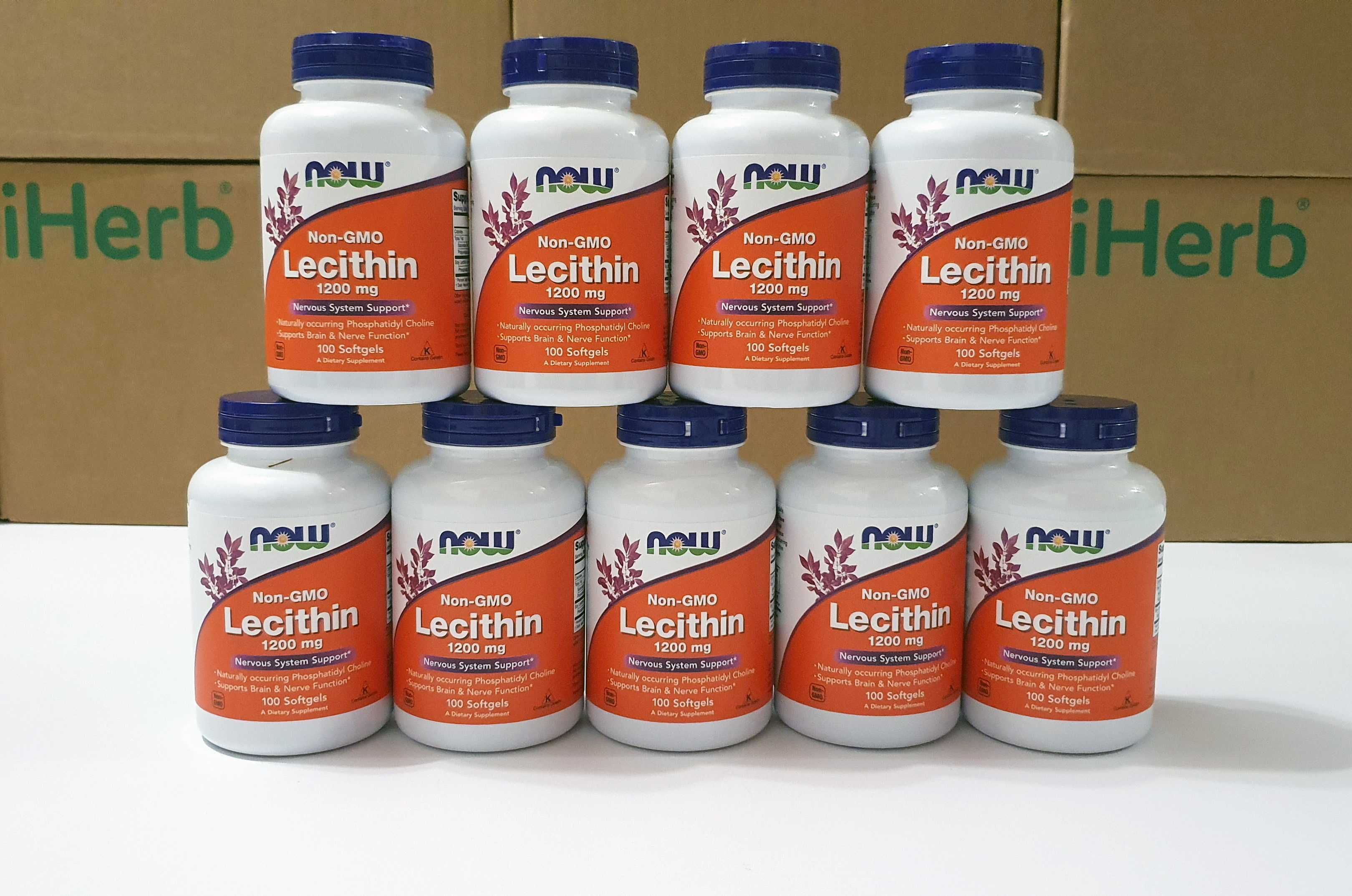 Лецитин соєвий Now Foods, 1200 мг, 100 шт та 200 шт. Lecithin.