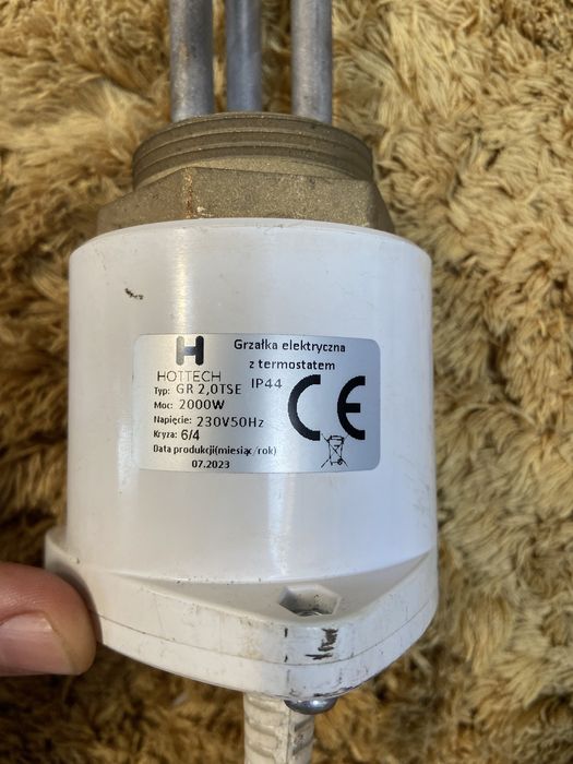 Grzałka z termostatem 2000W hottech