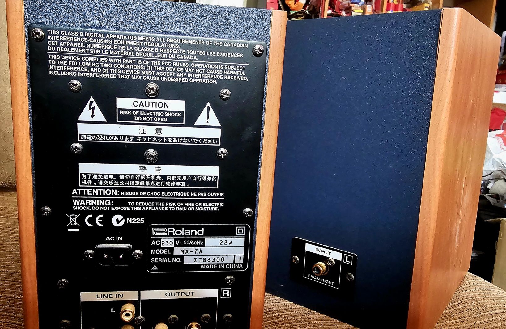 Colunas monitoras SONY SRS-Z750 +Áudio bronze b1 + Edirol MA-7b