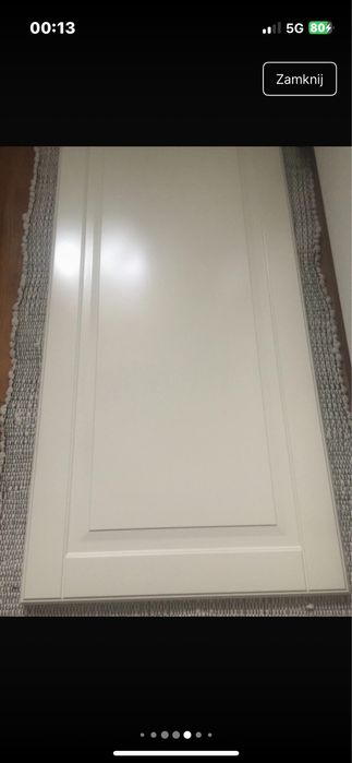 Para drzwi szafek kuchennych front bodbyn kremowy ikea metod