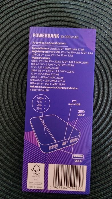 Powerbank Setty 4Desk