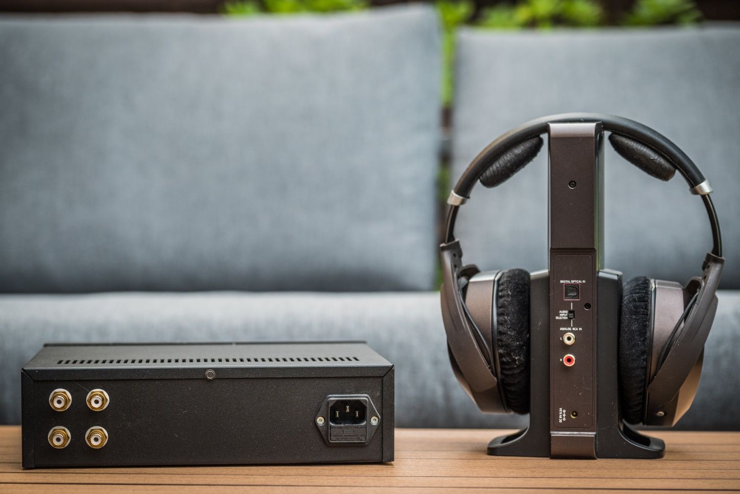 Słuchawki Sennheiser RS 185 + wzmacniacz Holdegron Audio