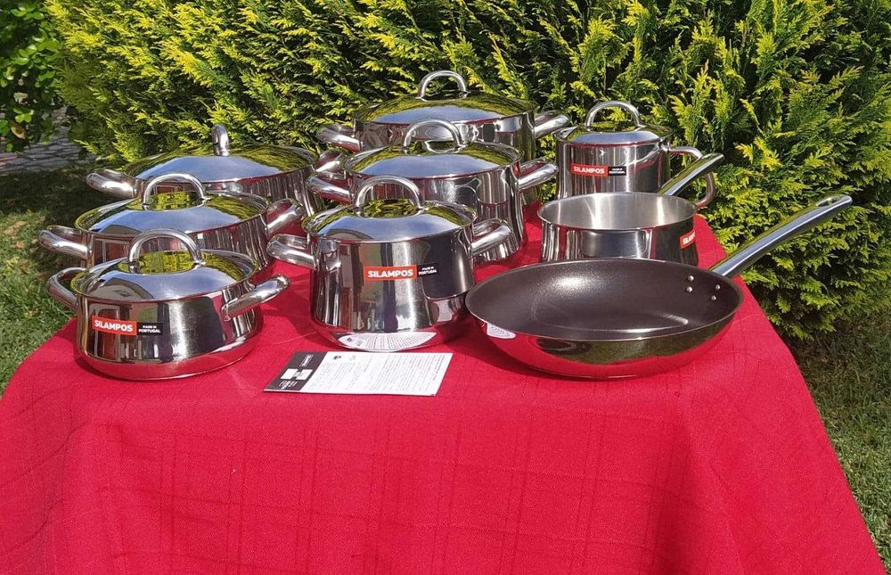 Serviço de cozinha com 9 peças da Silampos