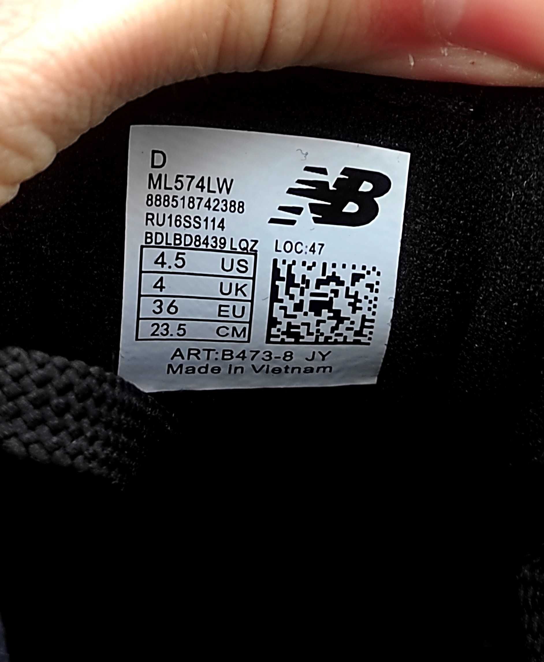 (1560) Кросівки New Balance 574 повністю чорні (36-39) нб ню беленс
