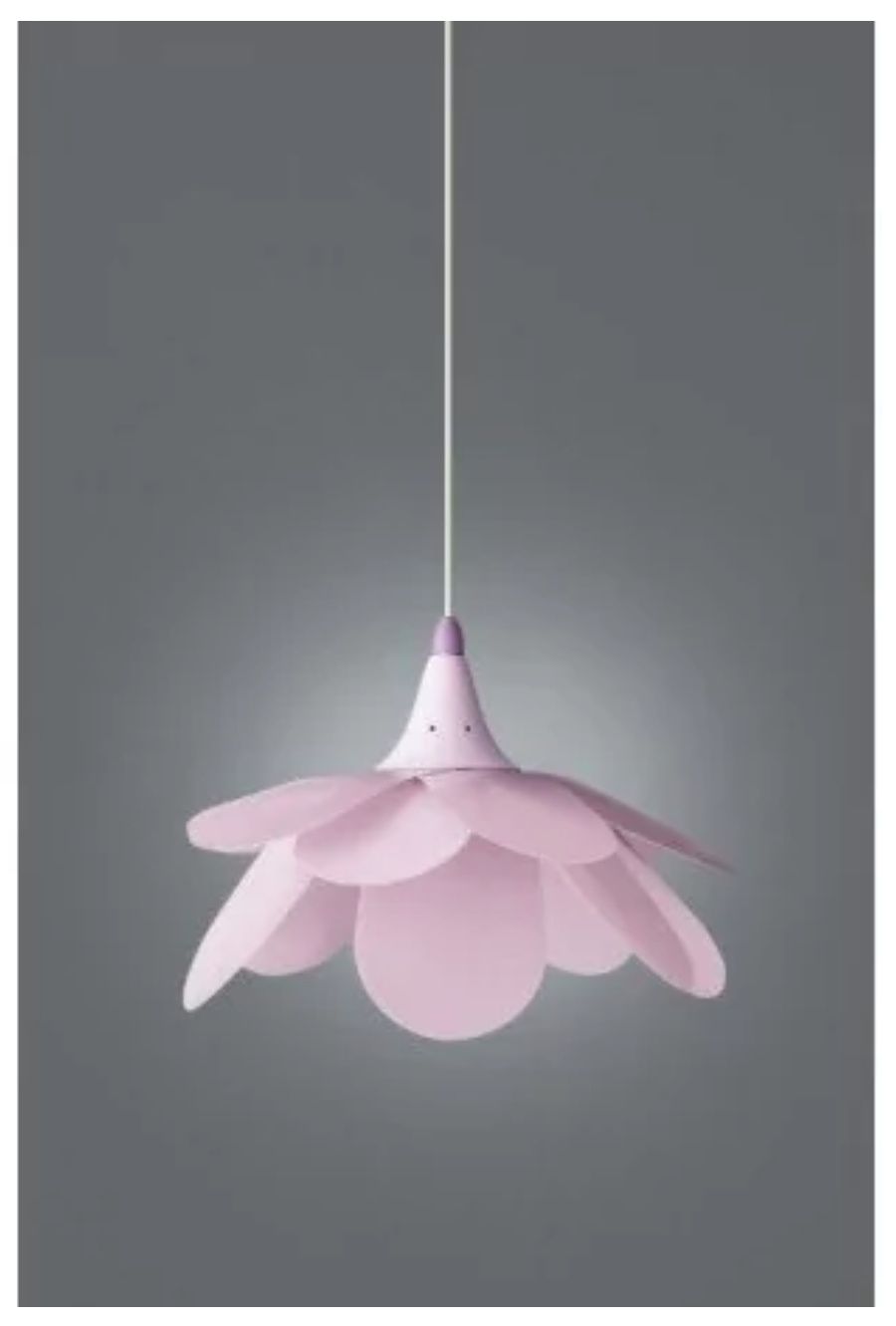 Lampa Fiore Kico wisząca różowa kwiat do pokoju dziewczynki
