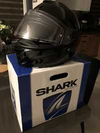 Kask integralny Shark Spartan Black- wł. Szklane