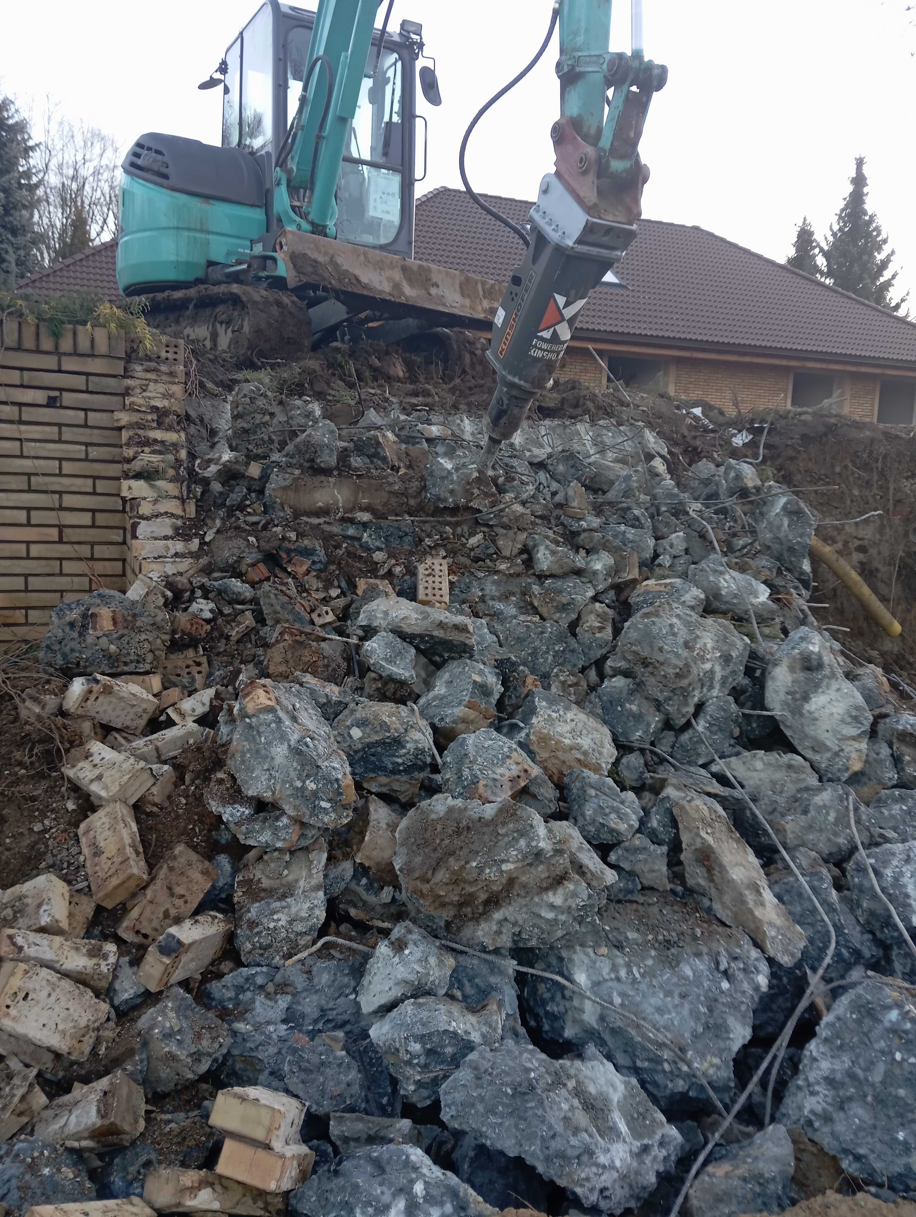 koparka Wyry Gostyń wykopy drogi dojazdowe minikoparka ładowarka