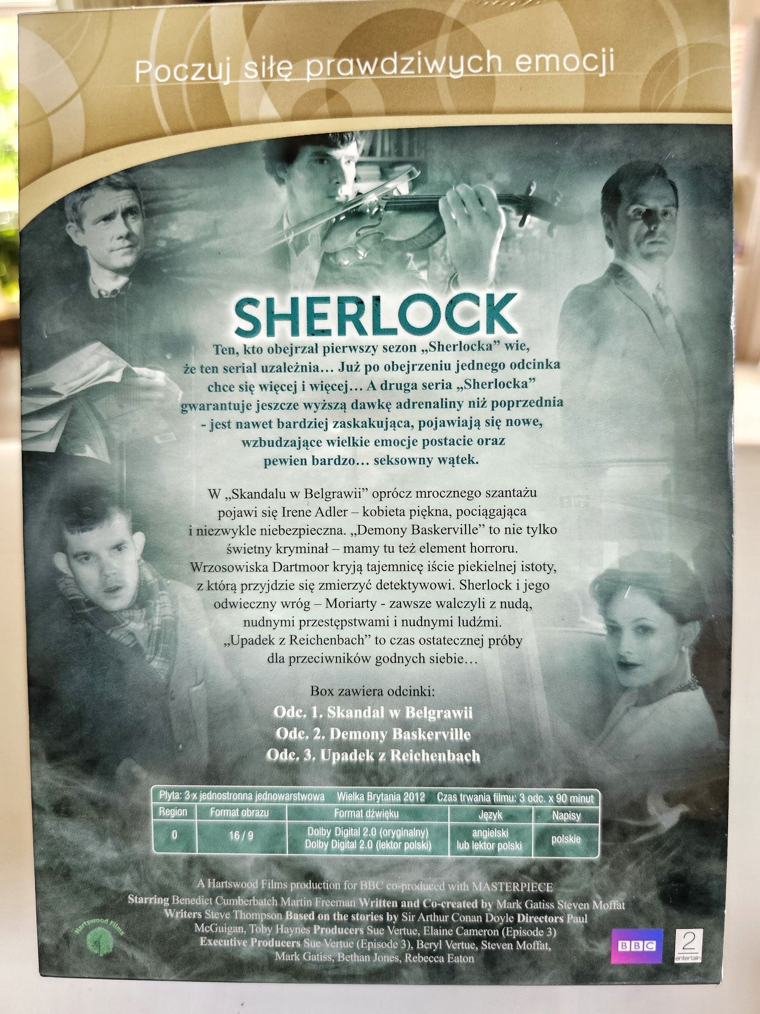 Seria 3 sezony Sherlock dvd